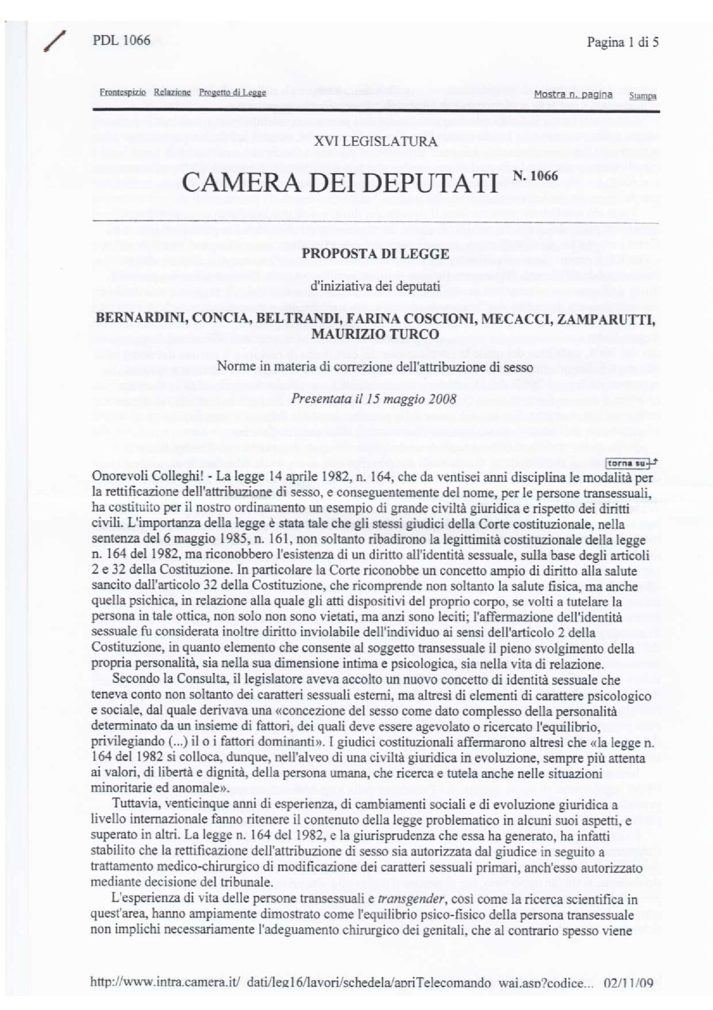 proposta di legge n1066 del 15 maggio 2008.pdf
