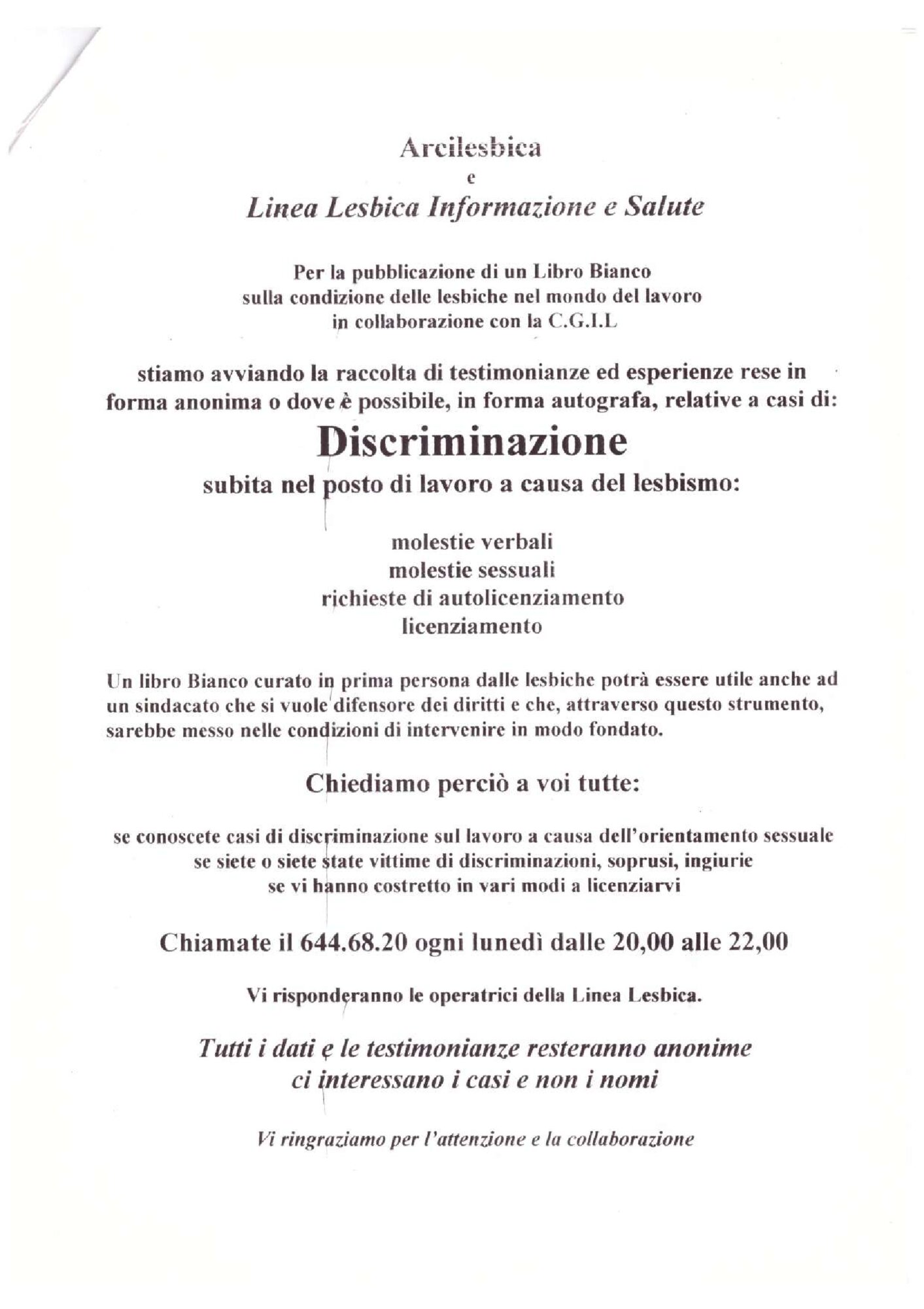Libro Bianco - comunicazione 1