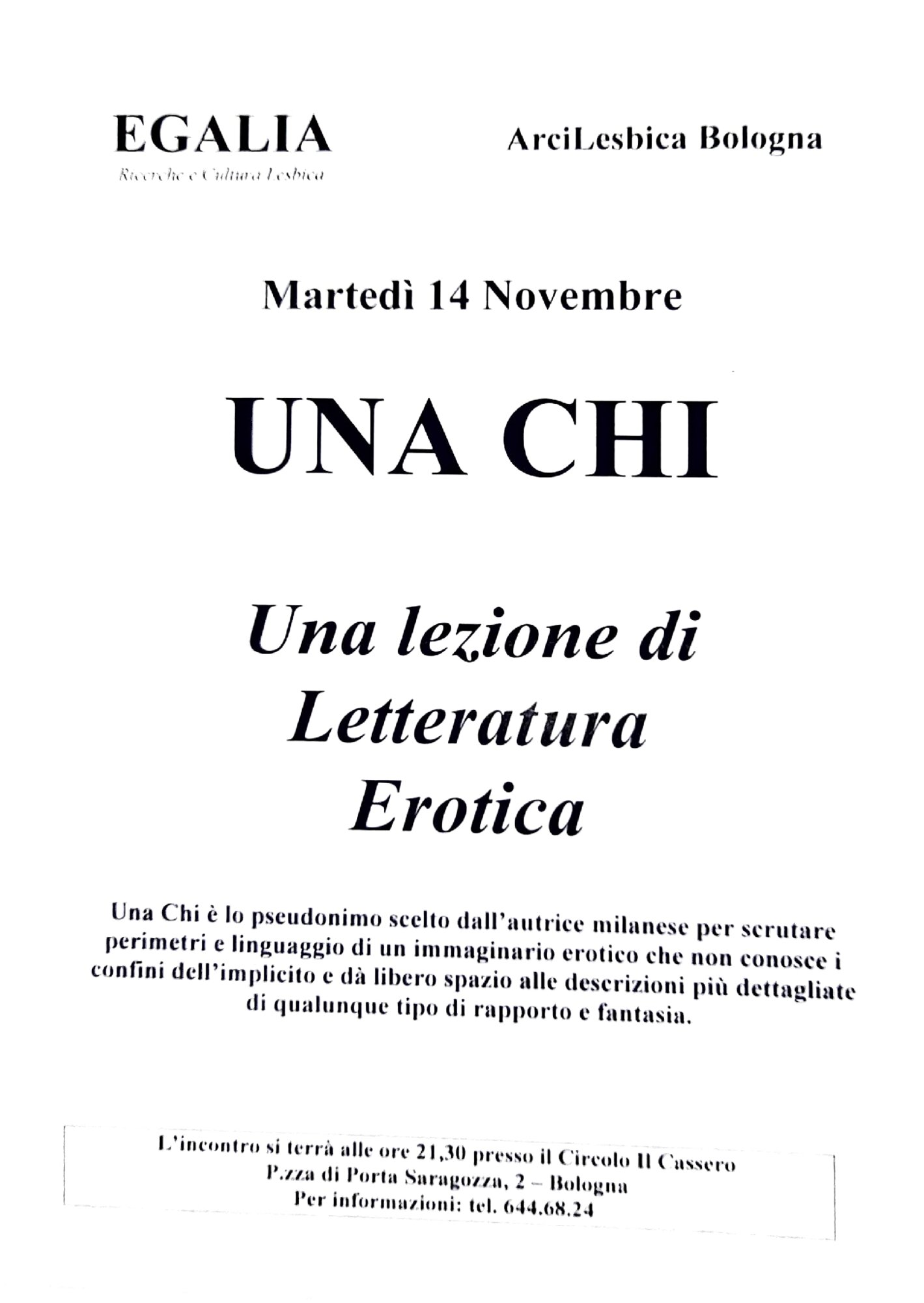 Una lezione di letteratura erotica