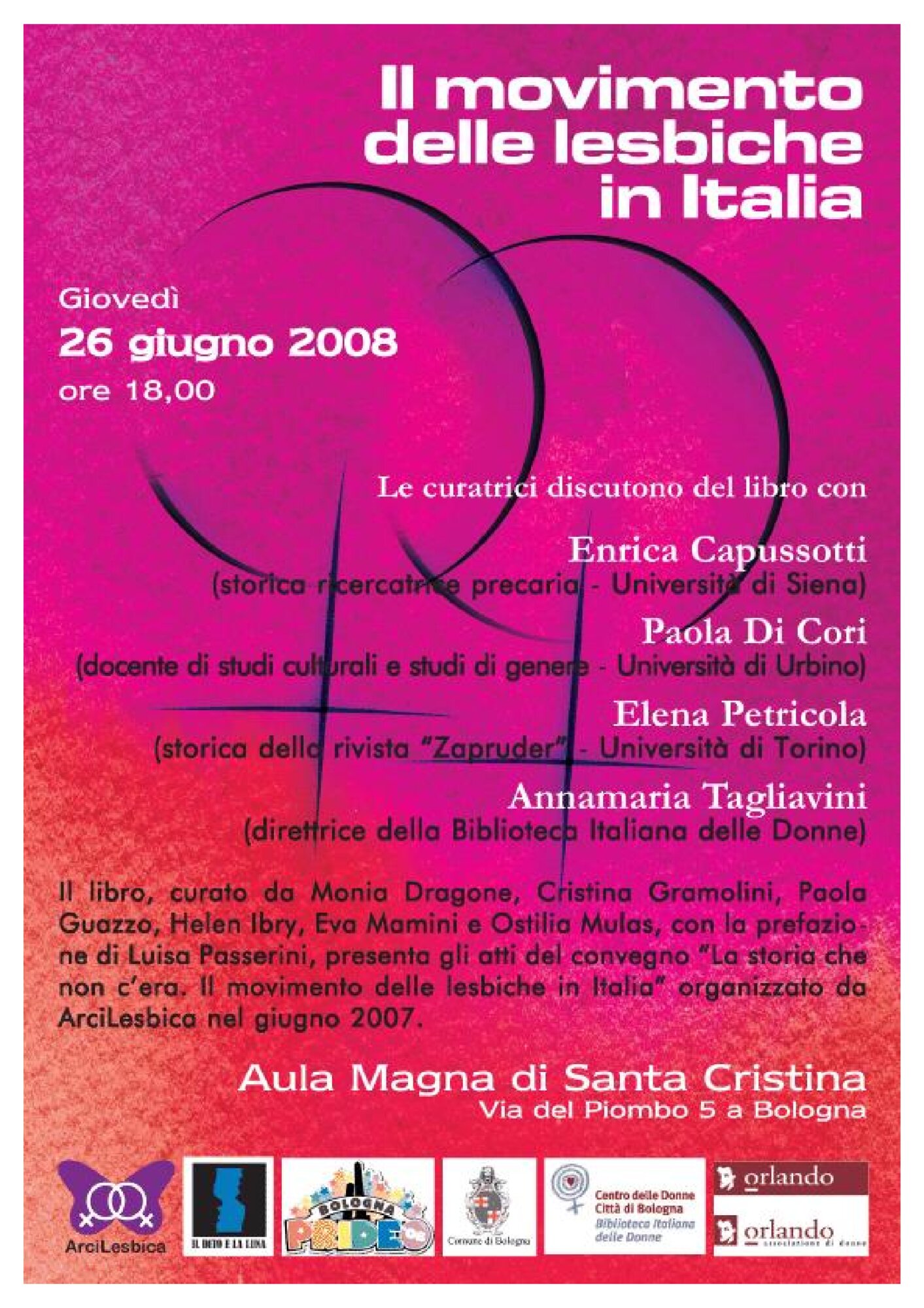 Il movimento delle lesbiche in Italia - locandina
